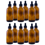 Amber Glass Bottle 4oz with Dropper(12 pack)