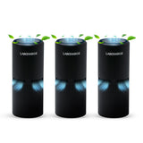 Lab Charge Small Ionic Air Purifier for Home & Bedroom - Silent HEPA Filter - Covers 250 Sq Ft - Free Cleaner for Pets, Hair, Sm