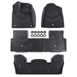 G-PLUS TPE Floor Mats Compatible with Honda Pilot 2023 2024 2025, 1st & 2nd & 3rd Row 4pcs All Weather Full Cover Protection Flo
