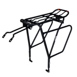 Ibera Bike Rack - Bicycle Touring Carrier Plus+ for Disc Brake Mount, Frame-Mounted for Heavier Top & Side Loads, Height Adjusta