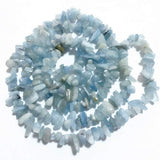 PLTbeads Gemstone Chips Natural Aquamarine 3-5mm Healing Crystals Waist Bracelets Necklace Kit Irregular Stone DIY Crafts Design