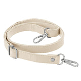 Patikil Leather Purse Strap Replacement 51 Inch, Adjustable Shoulder Crossbody Replacement Strap With Silver Hardware, Beige
