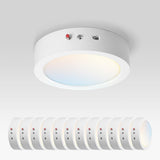 ASD LED 7 Inch Round Flush Mount Ceiling Light Fixture | 15W 1200LM 2700-6000K 120V | 3CCT, Dimmable, Battery Backup, Ultra Slim