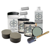ALLINONE Paint, 2 Quart Cabinet Paint Bundle and Kit, London (Green Gray)