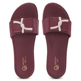 Ortho Joy Doctor Footwear For Women|| Fancy Slipper For Women || Orthopedic Women'S Fancy Slipper/Fancy Sandal For Women,Maroon,6,B0D5R7Q9T5