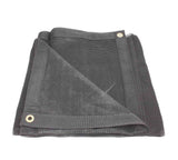 Mytee Products 40'x40' Black 70% Shade Mesh Tarp for Outdoor w/Grommets - 6 Oz Extra Durable Heavy Duty Mesh Tarps for Dump Truc