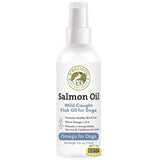 Wholistic Pet Organics Salmon Oil: Deep Sea Wild Alaskan Salmon Oil for Dogs - Omega 3 Dog Fish Oil with EPA and DHA for Skin, C