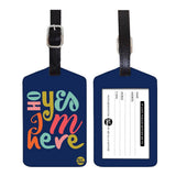 Nutcase Designer Luggage Travel Baggage Tags Set Of 2 With Name Card Inside Oh Yes IM Here
