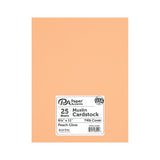 Cdstk Muslin 8.5x11 74lb 25pc Pk Peach Glow