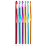 HardAnodized Multicolor Aluminum Crochet Hooks For Crocheting,