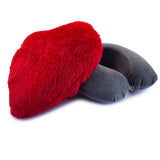Sleepsia Heart Shape Pillow & Travel Neck Pillow Valentine Gift For Girlfriend/Boyfriend/Couples/Husband And Wife Valentine