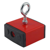 Master Magnetics Ceramic Fishing Magnet with Eyebolt - Heavy-Duty Strong Retrieval Magnet - Magnetic Pickup Tool - 100 lb Pull F