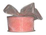 Ribbon Bazaar Plain Sheer Organza 3/8 Peach 25yd Spool 100% Nylon Ribbon
