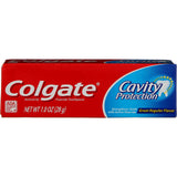 Colgate Cavity Protection Fluoride Toothpaste, Great Regular Flavor, Travel Size TSA Aproved, 1 Ounce (Pack of 8)