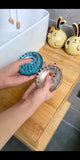 Senik Enterprise Manual Hair Shampoo Scrubber Brush, Silicone Scalp Massager, Waterproof Shower Scalp Scrubber Tool, And Massage