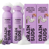 SonicPower Drain Suds Foaming Drain Cleaner & Deodorizer, Lavender 2 Pack
