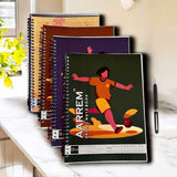 Akki World Spiral Notebook, 200 Pages, 70 Gsm Unruled Pages, Matte Or Glossy Finish, Premium Writing Paper, AcidFree, With Stre