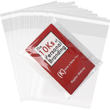 SOMIOCO 7X10 In 100 pcs Self Seal Cello Cellophane Bags Adhesive Poly Bags Resealable Clear Plastic Bag1.4 mils For Goodie Pacak