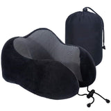 Araami Memory Foam Neck Rest Pillow For Neck Support, Travel Pillow For Resting In Flight, Car, Train And Bus (9.5 X 10 X 5)
