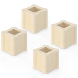 Nuanchu 4 Pack 1/2 x 1 Kiln Post High Alumina Kiln Posts Square Ceramic Shelf Supports for High Temperature Kilns Sturdy Firing