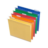 Staples 884239 Hanging File Folders 5-Tab 2-Inch Expansion Letter Sz Asst Colors 25/Bx