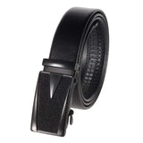 Zacharias MenS Faux Leather Belt With Autolock Buckle Gl12 (Black, 5Xl) (Pack Of 1)