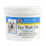 Miracle Care Eye Wash Pads For Dogs And Cats Made In USA, Soft Pet Wipes For Gently Cleaning Eyes, Sterile Cat and Dog Wipes For