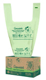 UNNI Compostable T-Shirt Bags with Handle-Tie, 8 Gallon, 30 Liter, 30 Count, 0.8 Mil, Medium Kitchen Food Scrap Waste Bags, ASTM