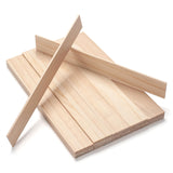 Wood Strips Slats Wooden Sticks for Crafts 1/81.512, 30 PCS Thin Wood Trim Planks Lumber Flat Boards Pieces Square Woode
