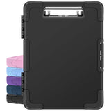 Sooez Toughest Clipboard with Storage, Internal Pen Pouch Included, Letter/ A4 Size, Shockproof Heavy Duty Plastic Clip Boards 8