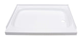 Lippert Components RV Shower Pan with Right Drain, 24 x 32, Replacement Surround, Scratch Resistant ABS Acrylic Construction, Li