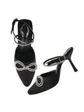 Shoetopia Embellished Black Pumps For Girls-Eu39,Bronze,6,B0D5HDTW8H