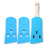 HOMDSG 3 Pack Paint Brush Protector Covers - Protects Bristles & Keeps Shape for 2 Flat & Angled Brushes - Paintbrush Saver Slee