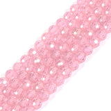 6mm Pink Zircon Faceted Gemstone Round Loose Beads Strand 15.5-16 DIY Jewelry Making