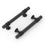 Coinkoly 10 Pack 3-3/4(96mm) Gold and Matte Black Cabinet Pulls Knurled Kitchen Cabinet Handles Drawer Pulls Cupboard Hardware f
