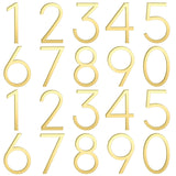 Leinuosen Gold 5 Inch Acrylic Mailbox Number 2 Set - Weatherproof - Mailbox Numbers for Outside - House Numbers - Sticky (Classi