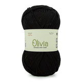 Ganga Olivia Hand Knitting And Crochet Yarn (1 Ball 100Gms)(200 Gram) (Black Shade No6)