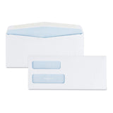 Quality Park 24550 Dbl Wndw Envelopes, No.10 ,Invoice, 41/8Inch x91/2Inch , 500/BX,WE