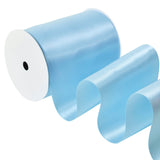 Ribest Light Blue Double Faced Satin Ribbon, 4 Inch 5 Yard Ribbon for Crafts Gift Wrapping Bows Wedding Party Decoration Bouquet