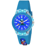 Zebrox Red Color 7 Color Led Lights Silicone Strap Quartz Kids Analog Wrist Watch For Boys, Kids, Children And Girls (Kd-025)