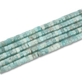 150pcs 4x2mm Natural Brazilian Amazonite Heishi Disc Rondelle Spacer Semi Precious Gemstone Loose Stone Beads for Jewelry Making