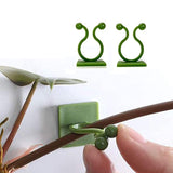 Serebrum 30Pcs Plant Wall Climbing Fixing Clips, Reusable Self Adhesive Plant Support Garden Twist Clips Pack Of 30 (Multicolo