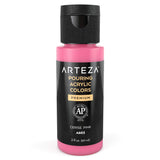 ARTEZA Acrylic Pouring Paint, 2 Ounces, Cerise Pink High Flow, No Mixing Needed, for Pouring on Canvas, Glass, Paper, Wood, Tile