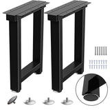 TOCRETOARE Metal Table Legs Heavy Duty, 16 H x 12 W, Metal Furniture Legs for Dining Desk Bench and Coffee Table, Industrial