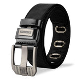 Gustave Nylon Tactical Belt For Men, 123Cm/48.4, Black, Alloy Buckle