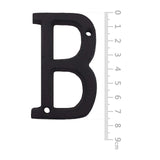 BetLight House Address Letters- 3 Inch High Innovative Wrought Iron Numbers, Vintage Nail on Die Cast Mailbox Letters,Letter B