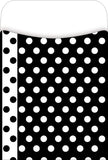Barker Creek Peel & Stick Library Pockets, Black & White Dots, Great for Holding Library, Index, and Flash Cards, Hall Passes, R