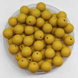 60Pcs 15mm Round Rubber Silicone Bead Bulk Loose Beads Gorgeous Making Kit for Keychain Tassels Necklace Bracelet Jewelry DIY Cr