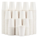 Lamosi 300 Pack Paper Cups 8 oz, Disposable Coffee Cups, Paper Coffee Cups 8 oz, White Hot/Cold Beverage Drinking Cup for Water