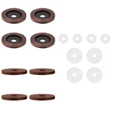CRL Antique Brushed Copper Replacement Washers for Back-To Back Solid Pull Handles - Set